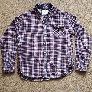 🧨Plaid flannel slim-fit shirt